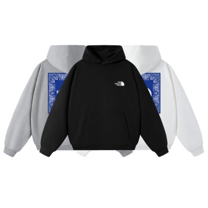 THE NORTH FACE Paisley Series Nse Bandana Casual Paisley Print American Retro Terry Hoodie Unisex